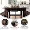 Flash Furniture Rectangle 40 in W, 84 in L, 30 in H, Pine Wood, Pinus Glabra, Steel, Mahogany XA-F-84X40-MG-GG - alternate 10